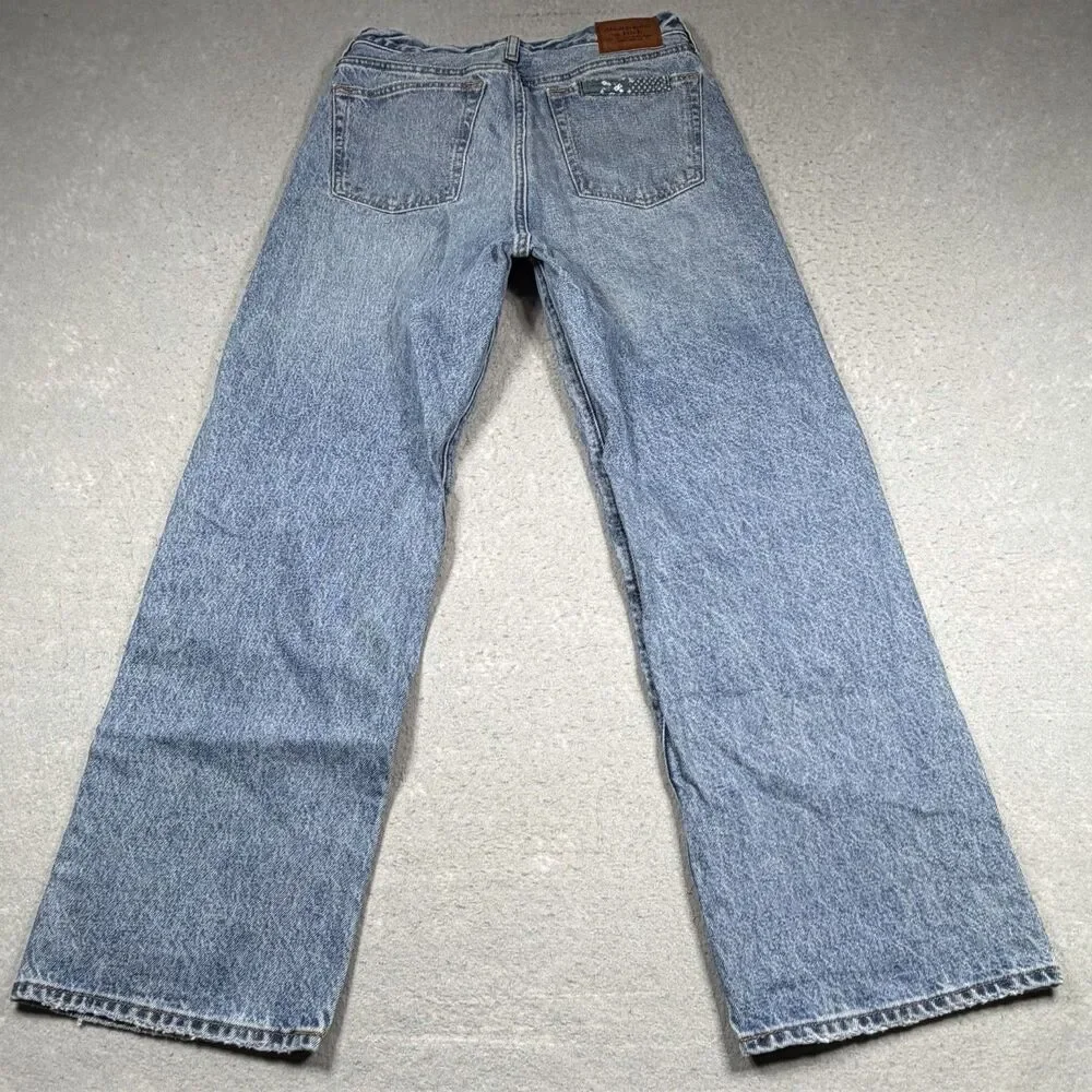 Abercrombie & Fitch Jeans Women’s 29 Authentic Rigid Denim Baggy Patchwork